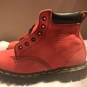 New Dr Martens Pink Suede  Ankle Boots Made in UK